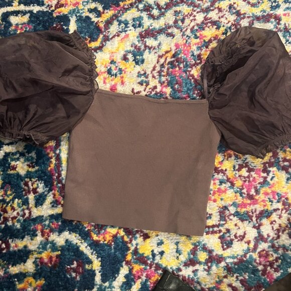 Aritzia Wilfred puff sleeve stanza top size xsmall - Picture 5 of 11